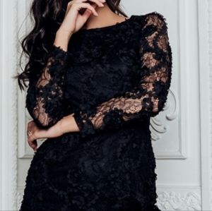 Xscape Lace Soutache Dress